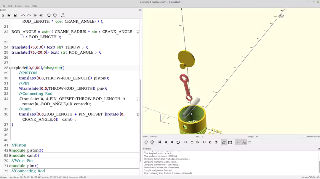 OpenSCAD — бесплатная программа для твердотельного 3D-моделирования