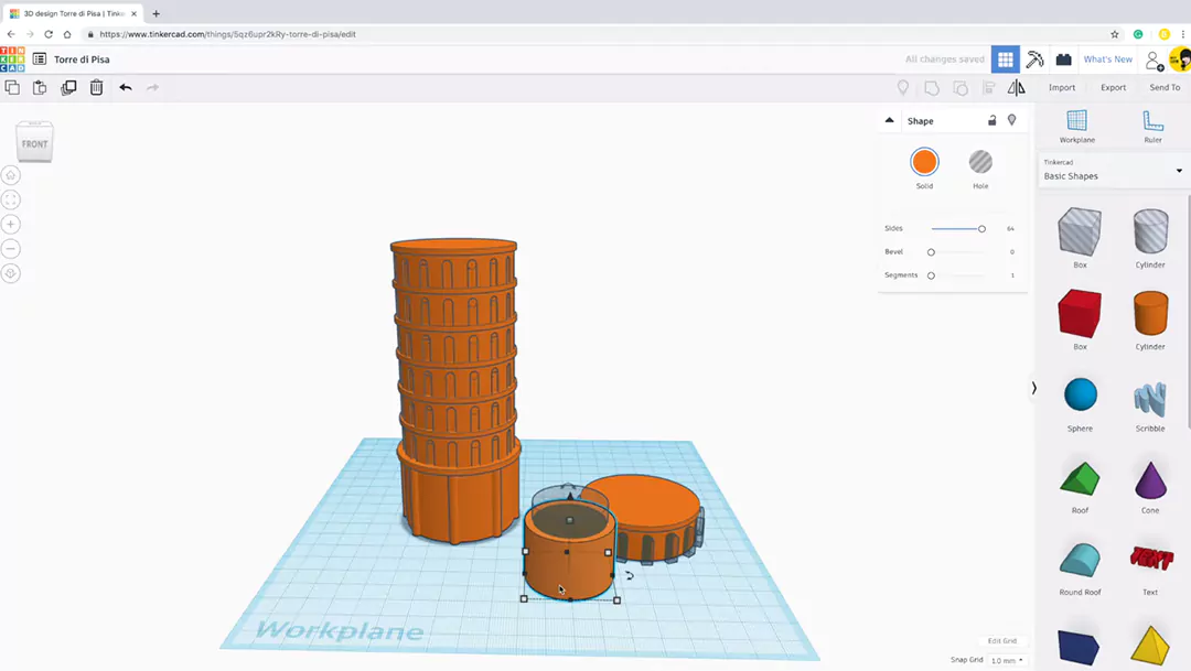 TinkerCAD - онлайн приложение для 3D моделирования