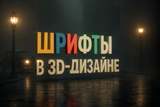 Шрифты в 3D-дизайне